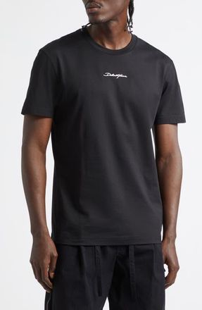 Dolce & Gabbana Beauty Embroidered Logo T-Shirt in N0000 Black at Nordstrom, Size 38 Us