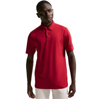 Nike Velocity-poloshirt voor heren (Rood, Zwart)