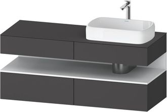 Duravit Qatego Consola Mueble Bajo Lavabo, 2 Extensiones, 2 - Duravit