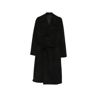 Caruso Belted Notch-lapels Coat