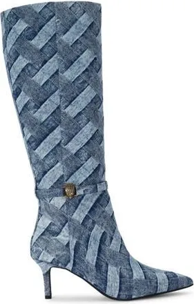 Kurt Geiger Kensington Denim Flexi Pointed Toe Boot in Navy at Nordstrom Rack, Size 6.5