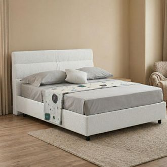 Dmora Cama De Plaza Y Media Brivio, Desenfundable, Contenedor Made In Italy, Tama&ntilde;o Colch&oacute;n 120x190 Cm, Blanco
