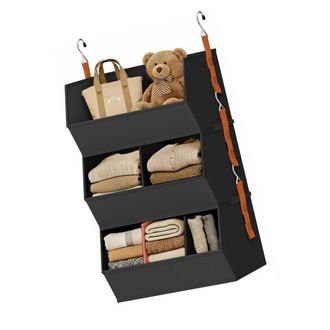 OEM Caja De Almacenamiento Colgante De 6 Niveles Con Separadores - Negra