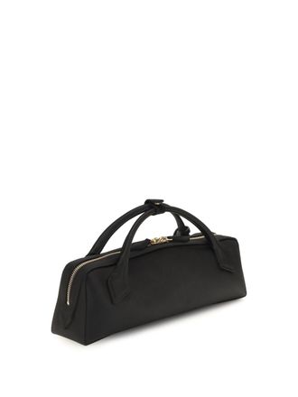 Alaia Womens Clutch Le Teckel Satin Black Silk Bags