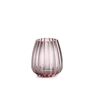IVV oyster medium glass vase pink h-20.5 cm