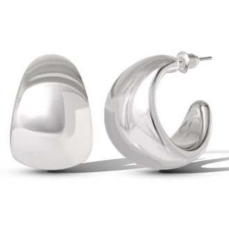 Jessica Simpson Dome Drop Earrings in Silver at Nordstrom