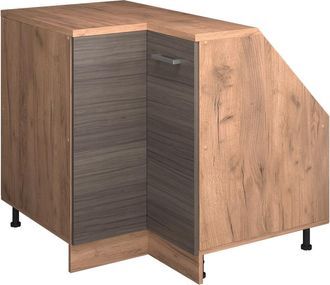 Vicco Armario Para Techo Inclinado Armario De Esquina Rion, Gris Noble, 75.6 X 81.6 Cm Con 1 Puerta, Carcasa Del Armario 60 Cm De Profundidad, Vicco