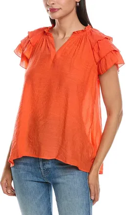 Nanette Lepore Tiered Sleeve Blouse