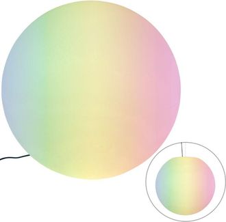 QAZQA Smart Outdoor Lamp White 77 cm IP65 Incl. led - Nura