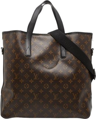 Louis Vuitton Brown Monogram Macassar Monogram Pvc Leather Shoulder Bag Tote Bag (Pre-Owned)