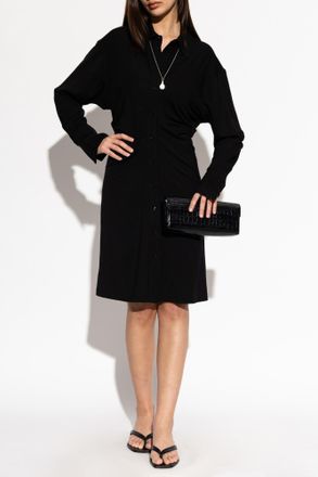 Toteme Dress With Button Fastening, Womens, Black