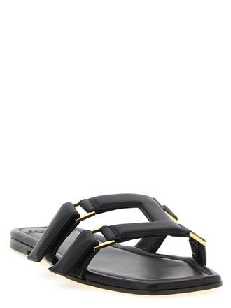 Elisabetta Franchi Nappa Leather Sandals - Black