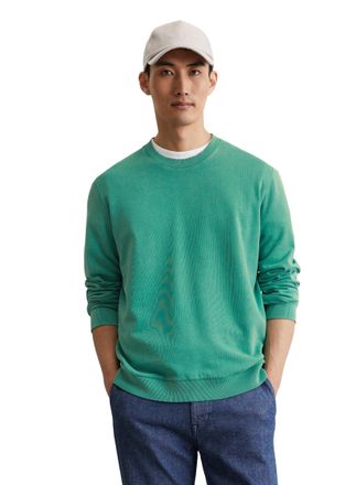 Marc O'Polo Sweatshirt MARC OPOLO, Herren, Gr. XXL, gr&uuml;n (eucalyptus), Sweatware, Obermaterial: 100% Baumwolle, regular fit h&uuml;ftlang, Rundhals, B&uuml;ndchen, Sweatshi
