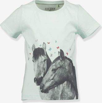 Blue Seven T-Shirt Pferde M&auml;dchen BLUE SEVEN t&uuml;rkis