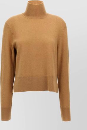 Toteme high neckline cropped turtleneck sweater