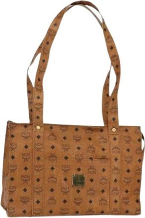 MCM Pre-owned Shoulder Bags, female, Brown, Size: ONE SIZE Pre-owned Shoulder Bag