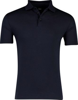 HUGO BOSS Poloshirt BOSS Black nay normale fit 3 knoops