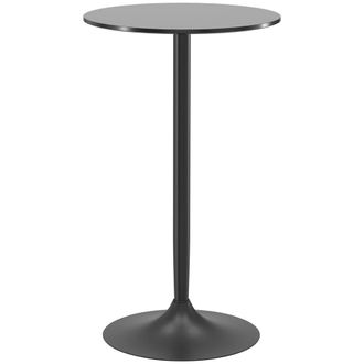 HOMCOM Mesa de bar 60x60x102 cm negro