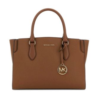 Michael Kors Handbags, female, Brown, Size: ONE SIZE Becca Medium Satchel