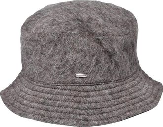 Our Legacy Grey Wool-Blend Bucket Hat