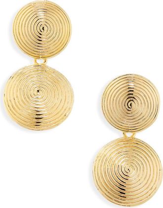 LI&Eacute; STUDIO The Rita Drop Earrings in Gold at Nordstrom