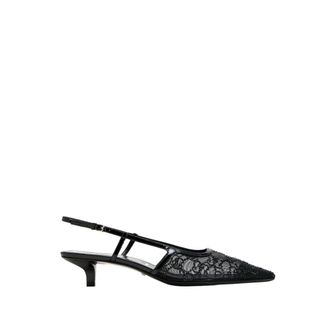 Gucci Pumps, female, Black, Size: 7 1/2 US GG Crystal Slingback Pump