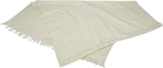 Coach Pre-owned Scarves, female, Beige, Size: ONE SIZE Pre-owned Wool Scarf