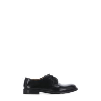 Doucal's Leren Veterschoenen - Heren - Veterschoenen - Zwart - 41 EU - Leer - Schoenen