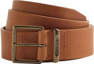 Levi's Lederg&uuml;rtel LEVIS FLAT KEEPER BELT, Damen, Gr. 100, braun (brandy braun), Leder, unifarben, G&uuml;rtel Lederg&uuml;rtel, mit Metallschnalle