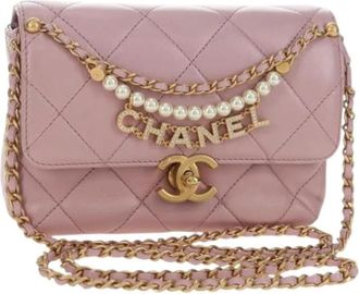 Chanel Pre-owned Vintage Crossbody Bag - Dames - Vintage Schoudertas - Roze - ONE Size - Vintage