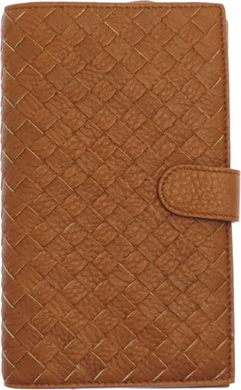 Bottega Veneta Brown Leather Long Wallet (Bi-Fold) (Pre-Owned)