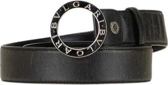 Bulgari Pre-owned Belts, male, Black, Size: ONE SIZE Pre-owned Vintage Leather Belt
