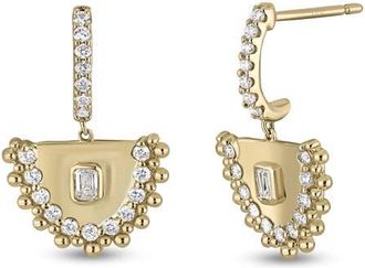 Bony Levy 18K Gold Mykonos Diamond Drop Earrings, 21mm in 18Ky Gold at Nordstrom