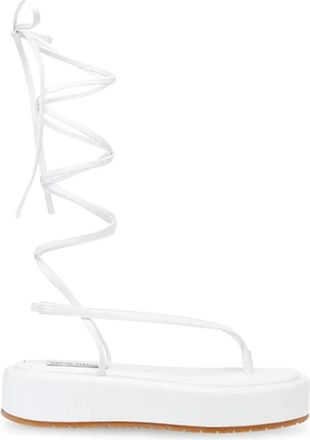 Steve Madden Platte sandalen - Dames - Sandalen - Wit - 36 EU - Schoenen