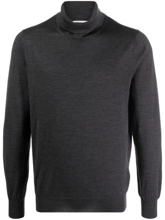 Lardini long-sleeve roll-neck jumper - Grey