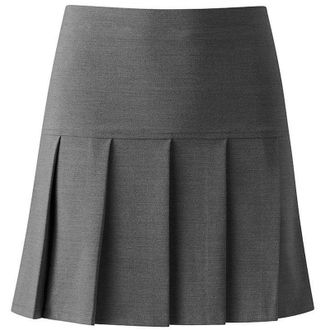 Generic Womens Pleated Drop All Round Girls School Uniform Skirt, Ladies Fromal Plain Elasticated Summer High Waist Tennis Elastic Box Pleat Office Skirts, Gr