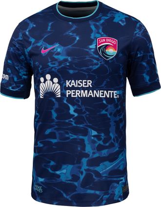 Nike San Diego Wave FC Stadium Edition Nike Mens Dri-FIT Replica Jersey in Blue | P35556J668SDWF-BJY