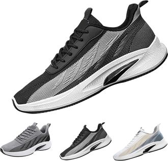 Generic Mens Running Shoes, Trainers, Mens White Lightweight Trainers, Running Shoes, Mens Jogging Shoes, Mens Trainers, Non-Slip Fitness Shoes, Breeze Shoes,