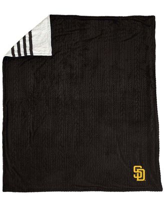 Pegasus Sports San Diego Padres Mlb Sherpa Stripe Blanket