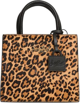 MC2 Saint Barth Leopard Brushed Leather Shop Bag Mini