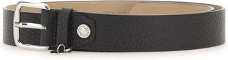Gianni Chiarini Maxi-grain Lederen Riem - Dames - Riemen - Zwart - ONE Size - Leer - Accessoires