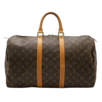 Louis Vuitton Pre-owned Weekend Bags, unisex, Brown, Size: ONE SIZE Pre-owned Vintage Canvas Weekend Bag