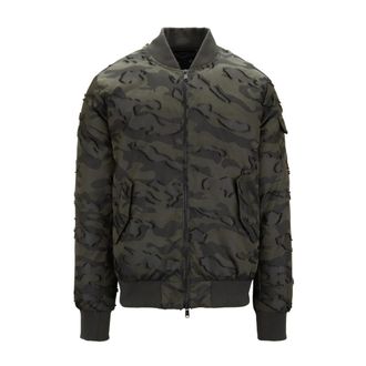 Afterlabel Militaire Stijl Ritsjas - Heren - Bomber jackets - Groen - M - Polyester - Jassen