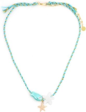 Panacea Fish Pendant Necklace in Blue at Nordstrom