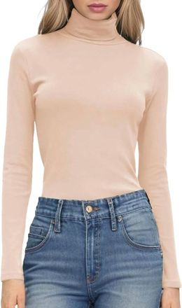 FRNCH Brenna Turtleneck Top In Ivory