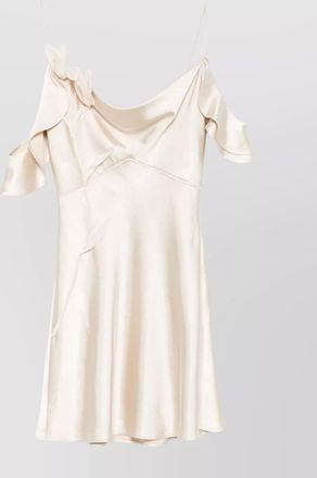 Self Portrait flowered satin mini dress