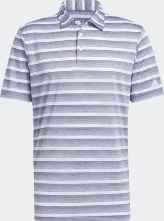 adidas Poloshirt ADIDAS PERFORMANCE 2 COLOR STRIPE, Herren, Gr. XXL, weiss (grau three, wei&szlig;), Obermaterial: 100% Polyester, Shirts Poloshirt, klassischer St