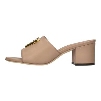 Via Roma 15 Leren Mules - Dames - Muiltjes - Roze - 36 EU - Leer - Schoenen