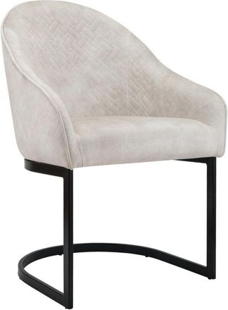 Clp Silla De Comedor Jarik Terciopelo Crema