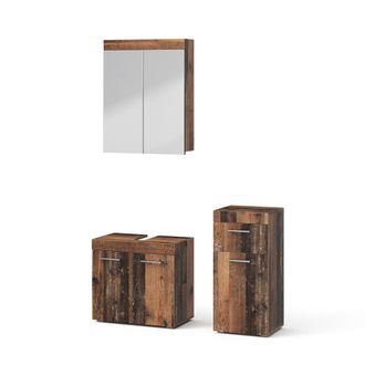 Vicco Conjunto De Muebles De Ba&ntilde;o Luna, Estilo Antiguo, 3 Partes